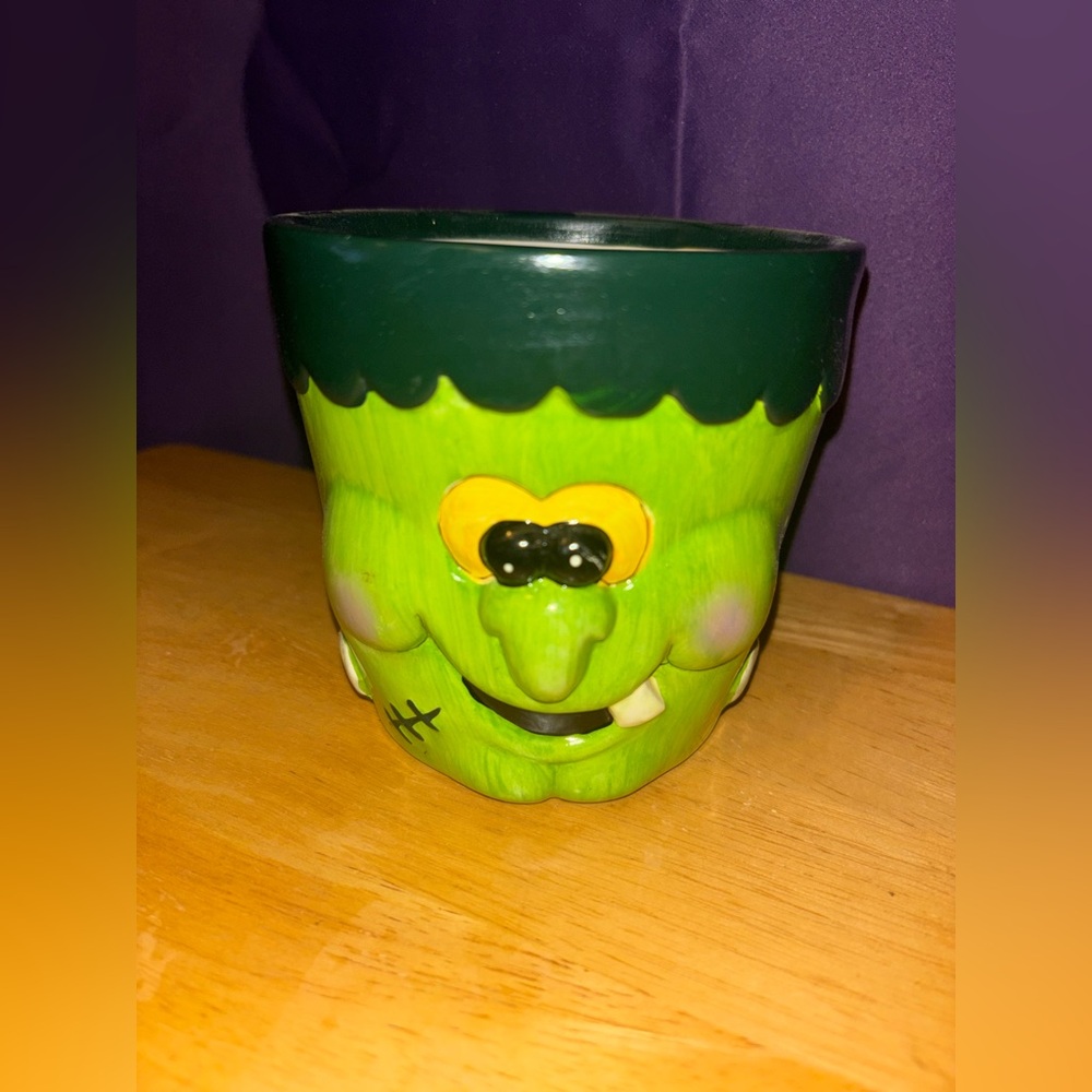 Frankenstein monster flower garden pot